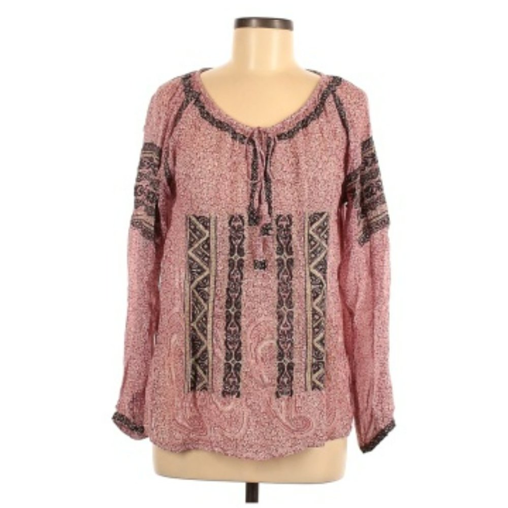 Calypso St. Barth Long Sleeve Blouse Size M